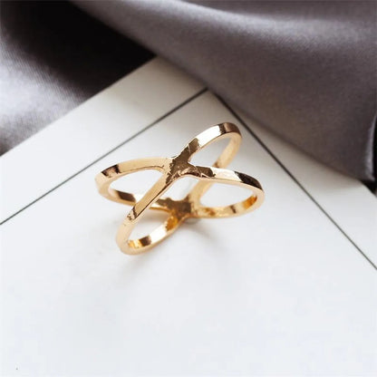 Cross Three-dimensional Hollow Ring Korean Jewelry Wholesale Women Index Finger Ring Wholesales Fashion