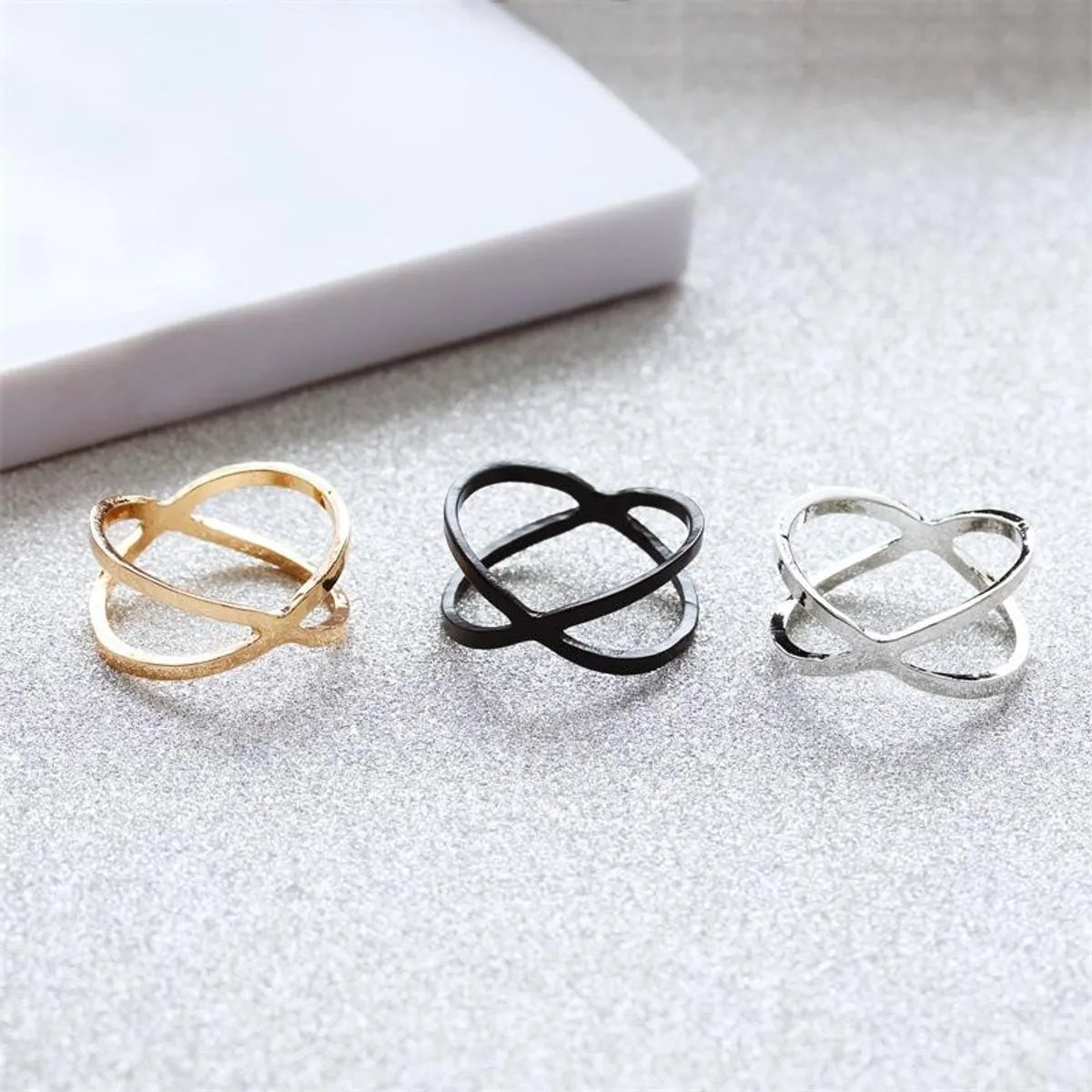 Cross Three-dimensional Hollow Ring Korean Jewelry Wholesale Women Index Finger Ring Wholesales Fashion