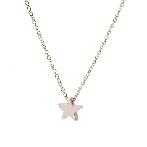 Cross-Border Jewelry Fashion Five-Pointed Star Necklace Star Pendant Clavicle Sweater Necklace For Women