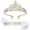 Crown Hairband Metal Hair Accessories With Letters Text Flower Pattern For Party