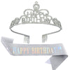 Crown Hairband Metal Hair Accessories With Letters Text Flower Pattern For Party