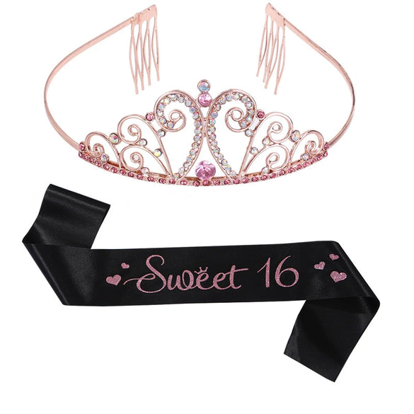 Crown Shoulder Strap Suit Satin Cloth Gilding Printing Ceremony