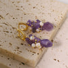 Crystal And Natural Pearl Handmade Geometric Light Luxury Women's Earrings