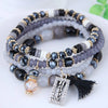 Crystal Beads Fashion Multi-Layer Bracelet