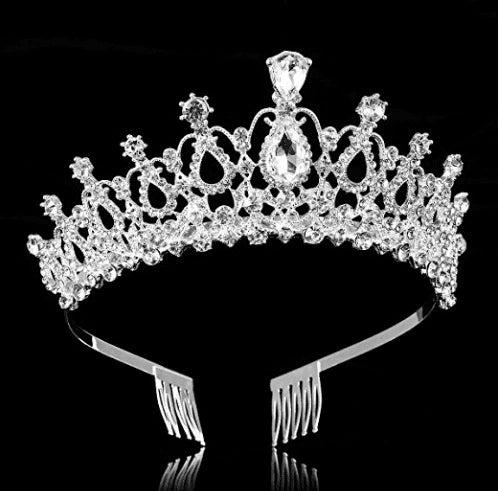 Crystal Diamond Bride Wedding Hair Crown Birthday Headdress Hair Accessories Ball Crown Show Headband