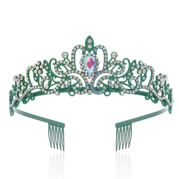 Crystal Diamond Bride Wedding Hair Crown Birthday Headdress Hair Accessories Ball Crown Show Headband