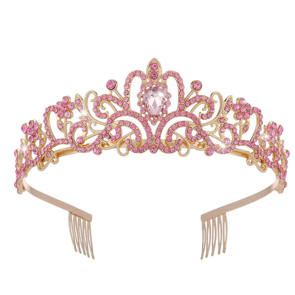 Crystal Diamond Bride Wedding Hair Crown Birthday Headdress Hair Accessories Ball Crown Show Headband