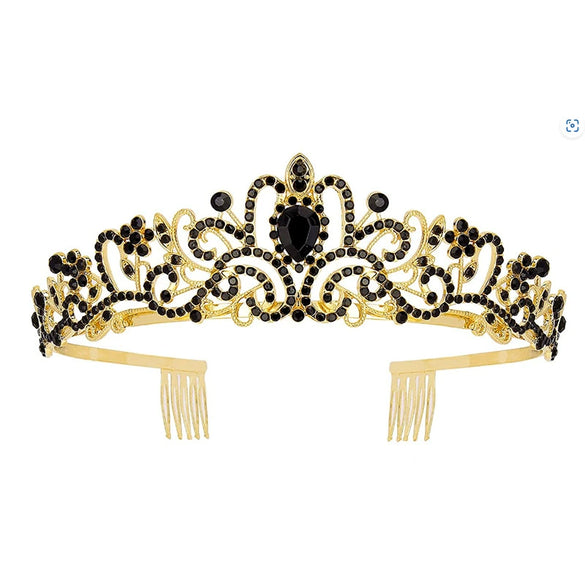 Crystal Diamond Bride Wedding Hair Crown Birthday Headdress Hair Accessories Ball Crown Show Headband