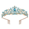 Crystal Diamond Bride Wedding Hair Crown Birthday Headdress Hair Accessories Ball Crown Show Headband