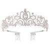 Crystal Diamond Bride Wedding Hair Crown Birthday Headdress Hair Accessories Ball Crown Show Headband