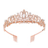 Crystal Diamond Bride Wedding Hair Crown Birthday Headdress Hair Accessories Ball Crown Show Headband