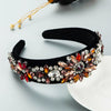 Crystal Flower Hair Hoop Headband For Women Sparkling Glass Rhinestone Fashion Accessory With Luxury Street Style