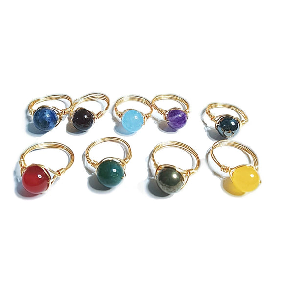 Crystal Four Layer Geometric Ring Bag Hand Wrapped Electroplated Color Preserving Unisex Everyday Fashion Jewelry