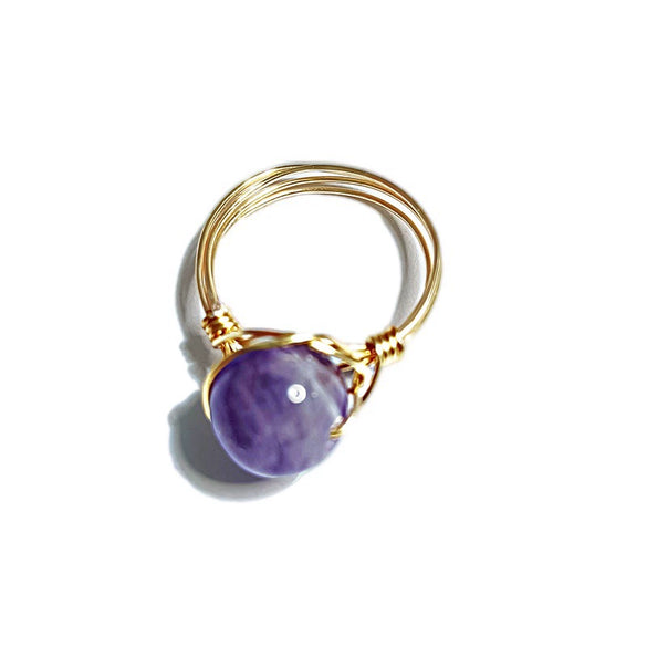 Crystal Four Layer Geometric Ring Bag Hand Wrapped Electroplated Color Preserving Unisex Everyday Fashion Jewelry