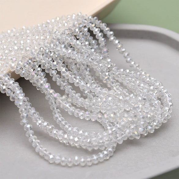 Crystal Glass Round Beads Jewelry Making Material For Bracelet Necklace Earring