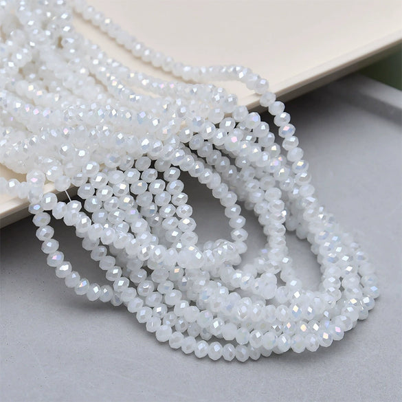 Crystal Glass Round Beads Jewelry Making Material For Bracelet Necklace Earring
