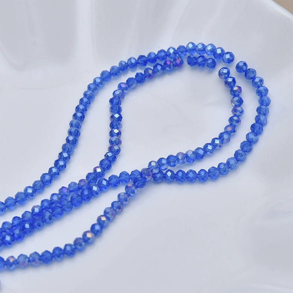 Crystal Glass Round Beads Jewelry Making Material For Bracelet Necklace Earring