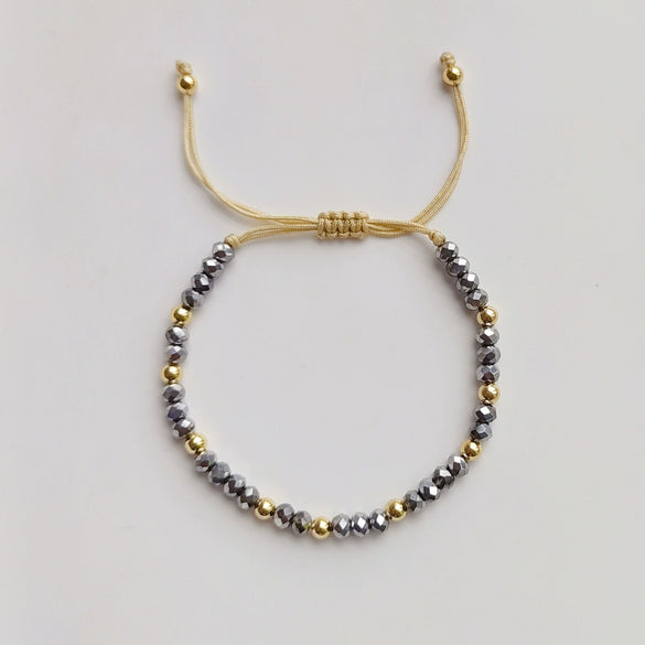 Crystal Handwoven Bracelet For Women In Ins Style