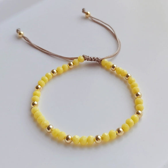 Crystal Handwoven Bracelet For Women In Ins Style