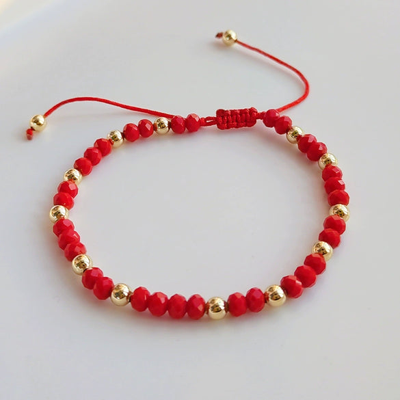 Crystal Handwoven Bracelet For Women In Ins Style