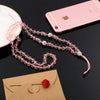 Crystal Mobile Phone Lanyard Handmade Beaded Minimalist Hanging Chain