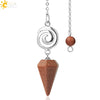 Crystal Quartz Pendulum For Prospecting And Healing With Electroplating Process
