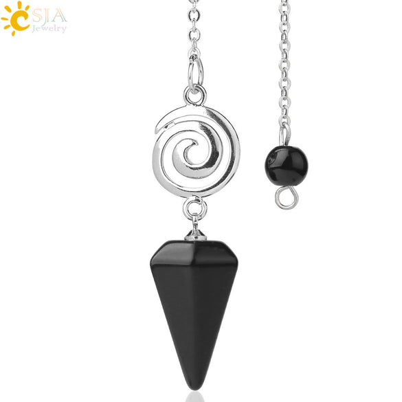 Crystal Quartz Pendulum For Prospecting And Healing With Electroplating Process