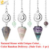 Crystal Quartz Pendulum For Prospecting And Healing With Electroplating Process