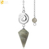 Crystal Quartz Pendulum For Prospecting And Healing With Electroplating Process