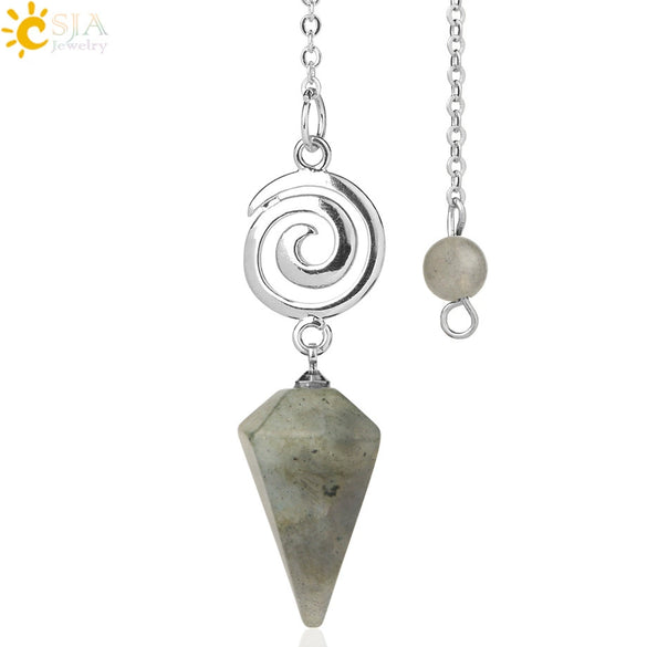 Crystal Quartz Pendulum For Prospecting And Healing With Electroplating Process