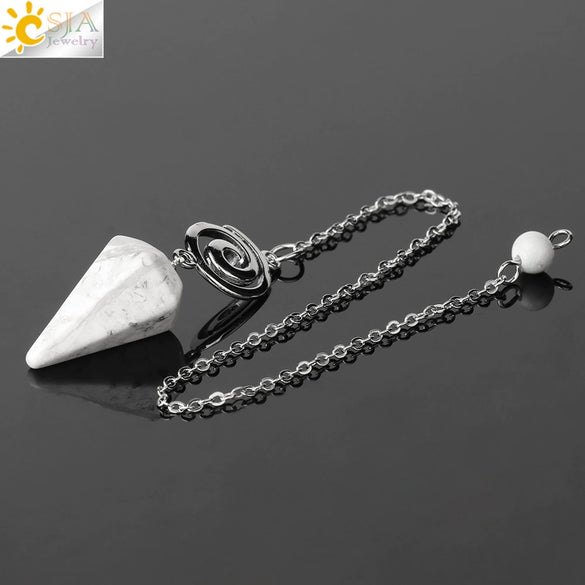 Crystal Quartz Pendulum For Prospecting And Healing With Electroplating Process