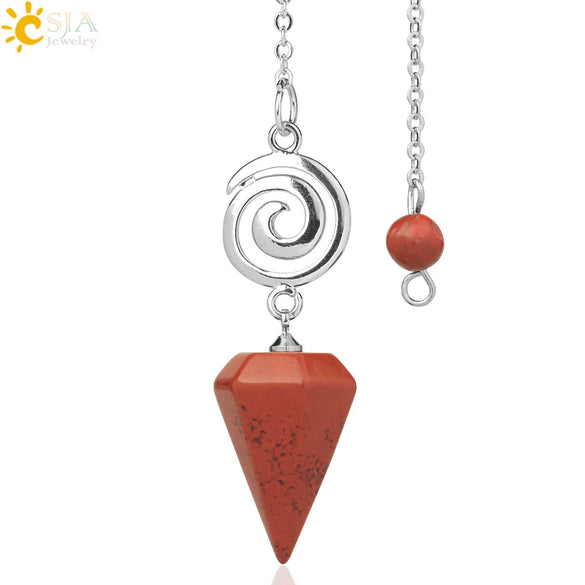 Crystal Quartz Pendulum For Prospecting And Healing With Electroplating Process