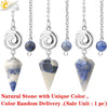 Crystal Quartz Pendulum For Prospecting And Healing With Electroplating Process