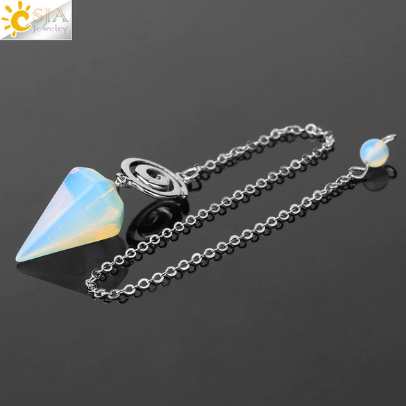 Crystal Quartz Pendulum For Prospecting And Healing With Electroplating Process