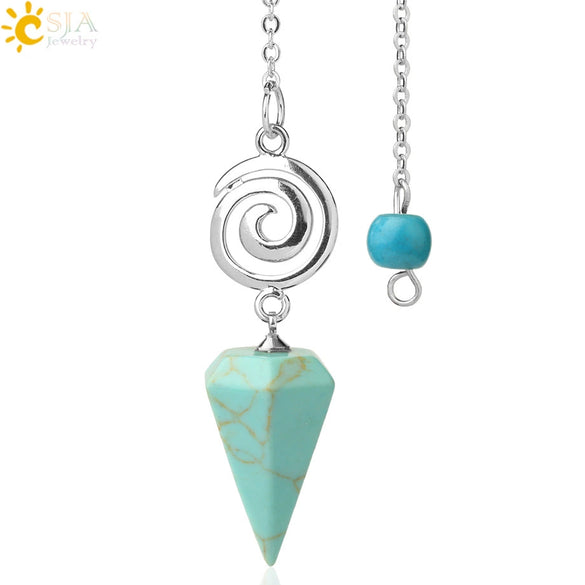 Crystal Quartz Pendulum For Prospecting And Healing With Electroplating Process