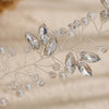Crystal Rhinestone And Pearl Bridal Headband Handmade Wedding Hair Accessory For Women