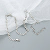 Cuban Chain Hip Hop Necklace S925 Silver Ins Style Geometric Electroplated