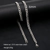 Cuban Chain Necklace Hip Hop Street Culture Wave Pattern Electroplated For Men And Women