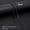 Cuban Chain Necklace Hip Hop Street Culture Wave Pattern Electroplated For Men And Women