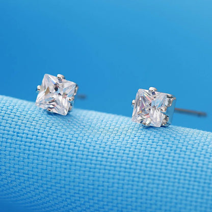 Cubic Zirconia Earring Crown Diamond Stud Earrings