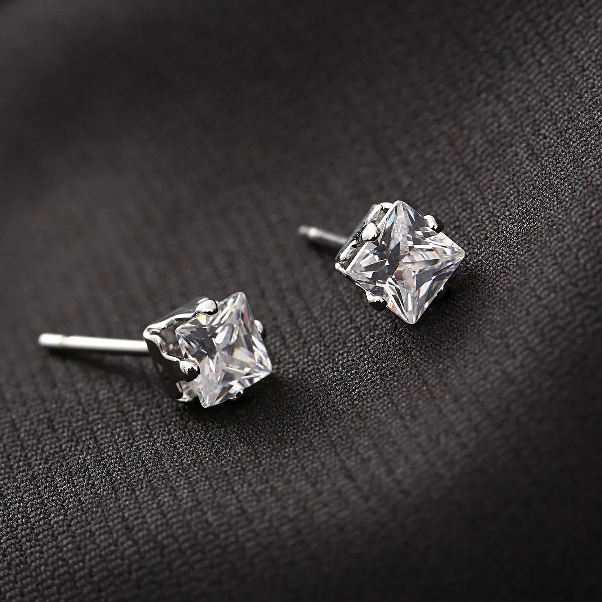 Cubic Zirconia Earring Crown Diamond Stud Earrings