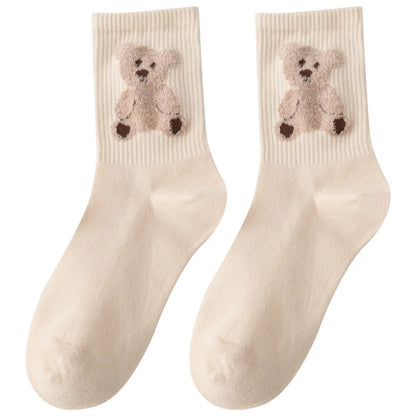 Cubs Socks Female Spring And Autumn Tube Socks Cotton Socks Cute Sports Socks Wholesale