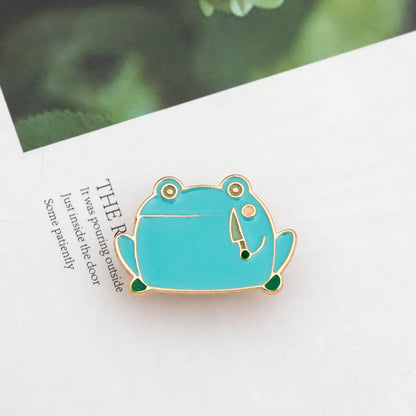 Cute Animal Alloy Enamel Unisex Brooches