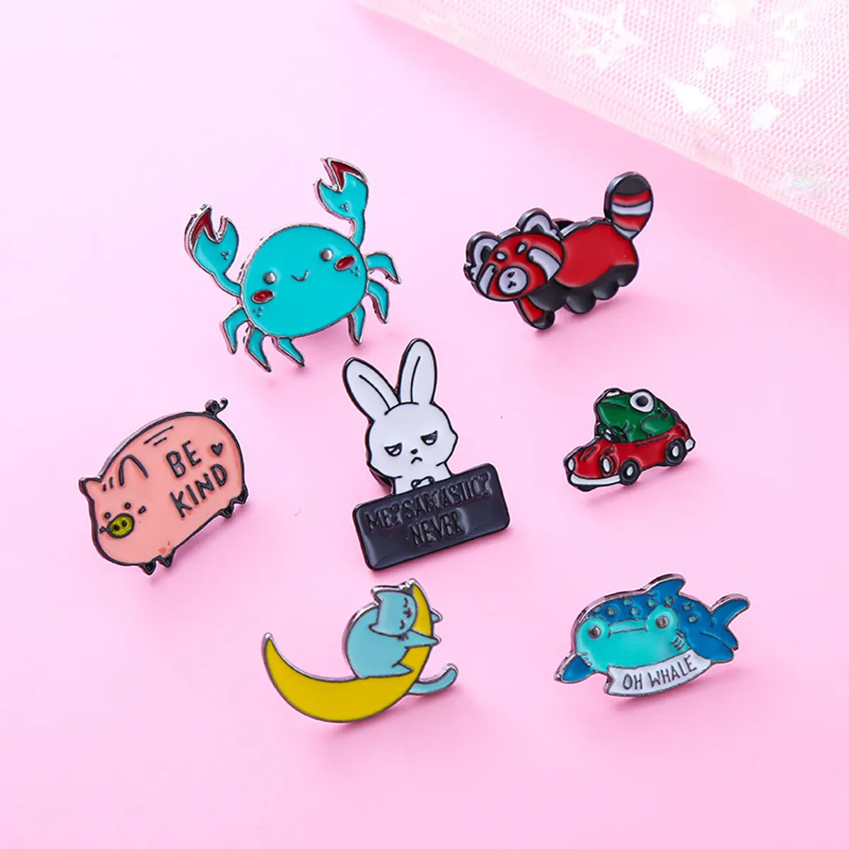 Cute Animal Alloy Enamel Unisex Brooches