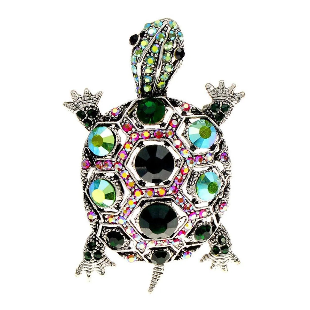 Cute Animal Alloy Inlay Artificial Gemstones Unisex Brooches 1 Piece