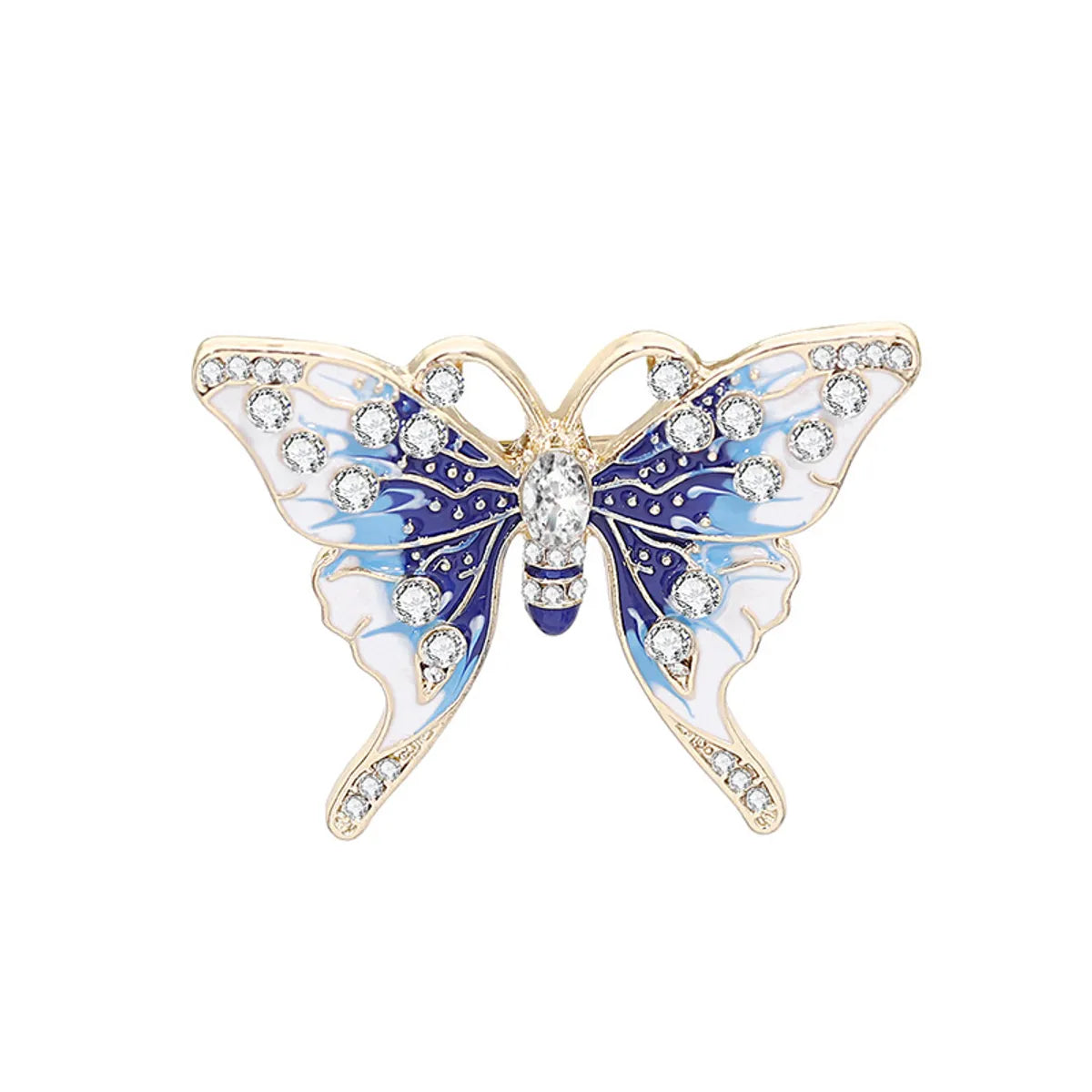 Cute Animal Alloy Plating Inlay Artificial Diamond Unisex Brooches