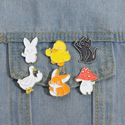 Cute Animal Alloy Plating Unisex Brooches