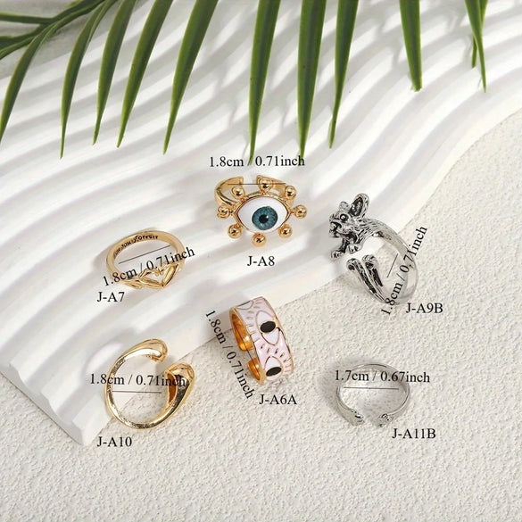 Cute Animal Alloy Unisex Open Rings