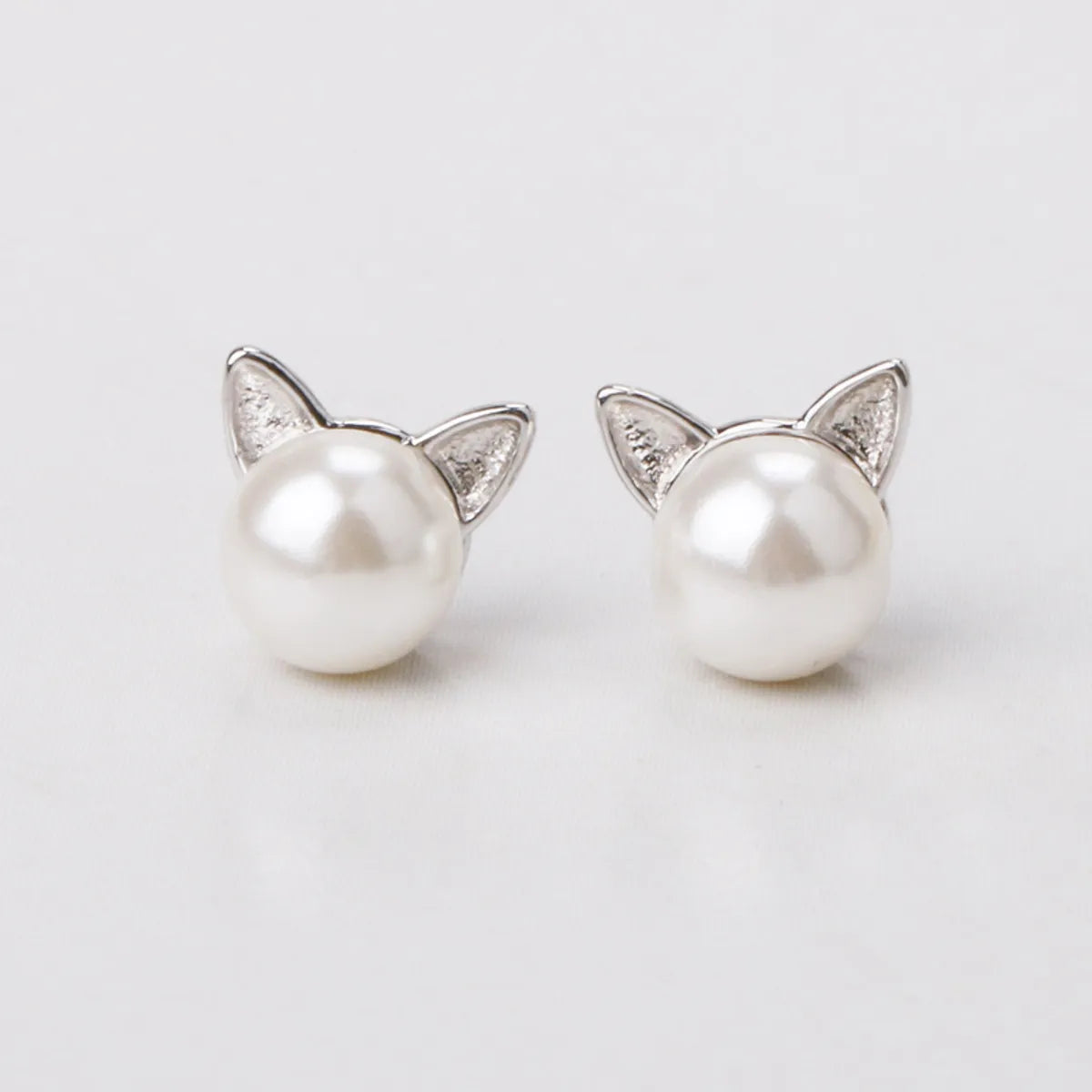 Cute Animal Copper Inlay Artificial Pearls Rings Earrings Necklace