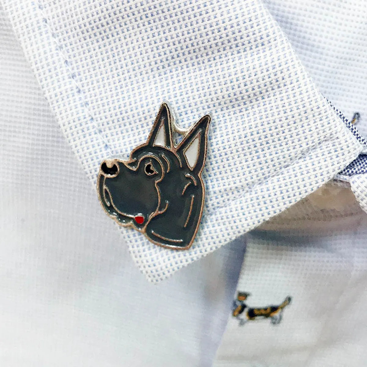 Cute Animal Dog Alloy Enamel Unisex Brooches